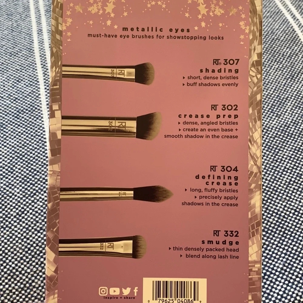 Real Techniques Metallic Eyes Brushes Set
